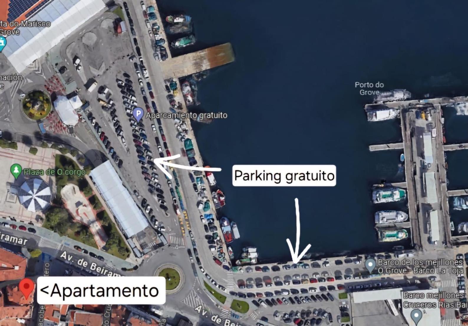 P1 O Grove Centro Puerto Appartement Buitenkant foto